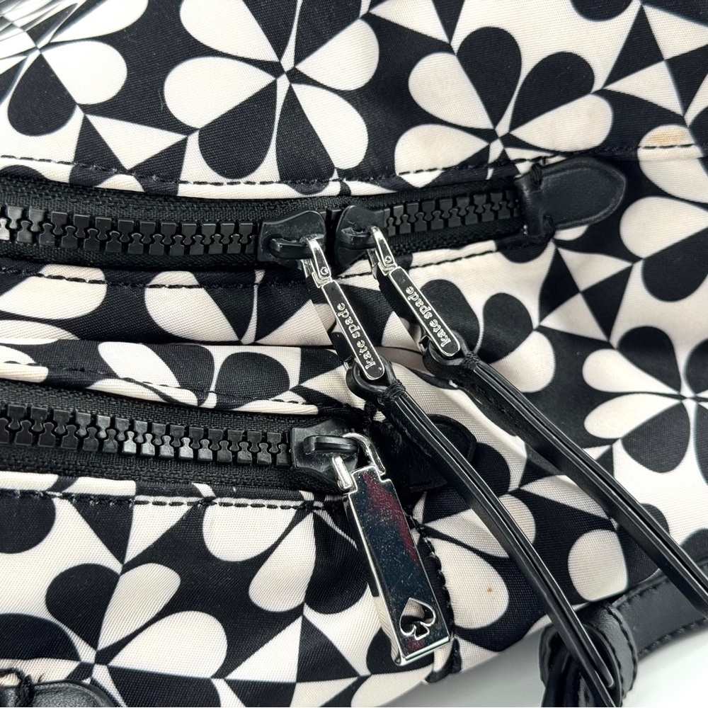 Kate Spade Karissa Clover/Spade Geo Nylon Large Backpack - Picture 10 of 14